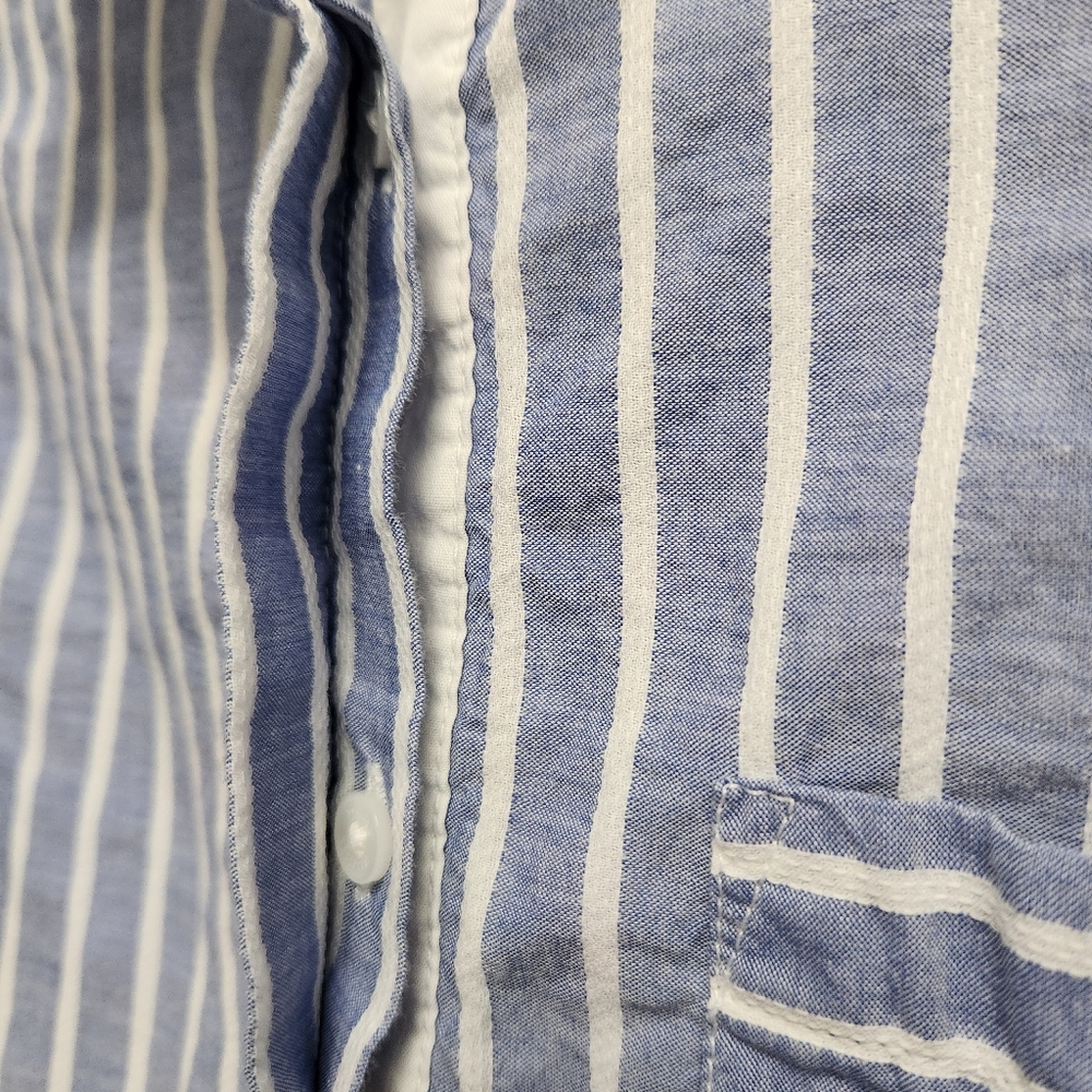 Blue Striped Women's Shirt - Picture 8 of 11
